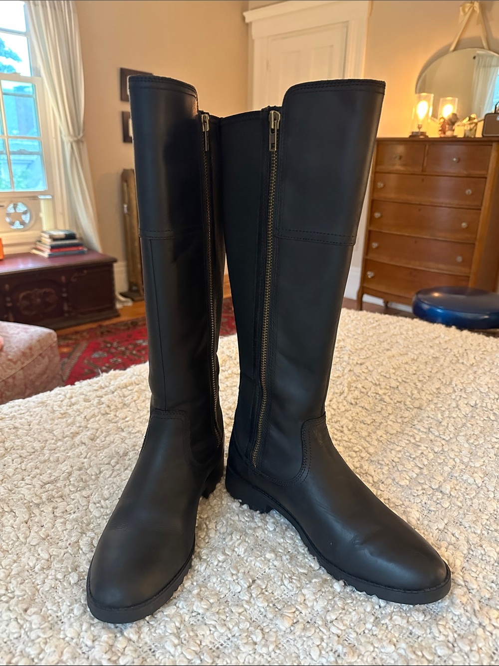 Ariat Black Waterproof Leather Knee High Riding Boots